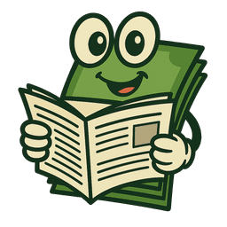 Buck reading newsletter